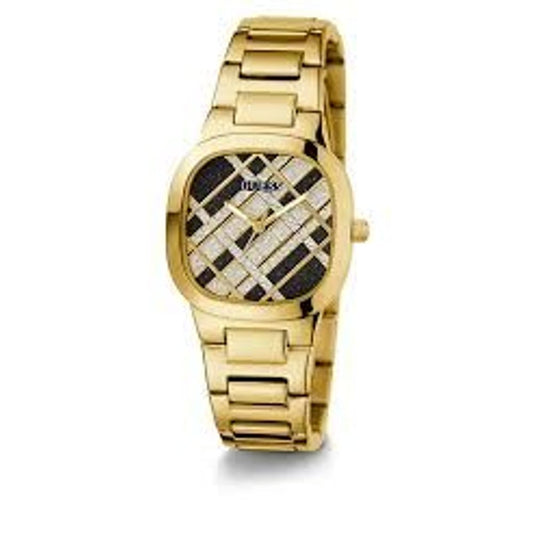 Guess Men's Watch, Analog Dial, Gold Stainless Steel Bracelet