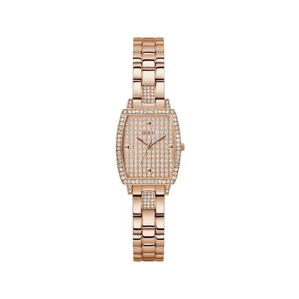 Guess Women’s Watch, Multicolor Dial, Pink Stainless Steel Bracelet