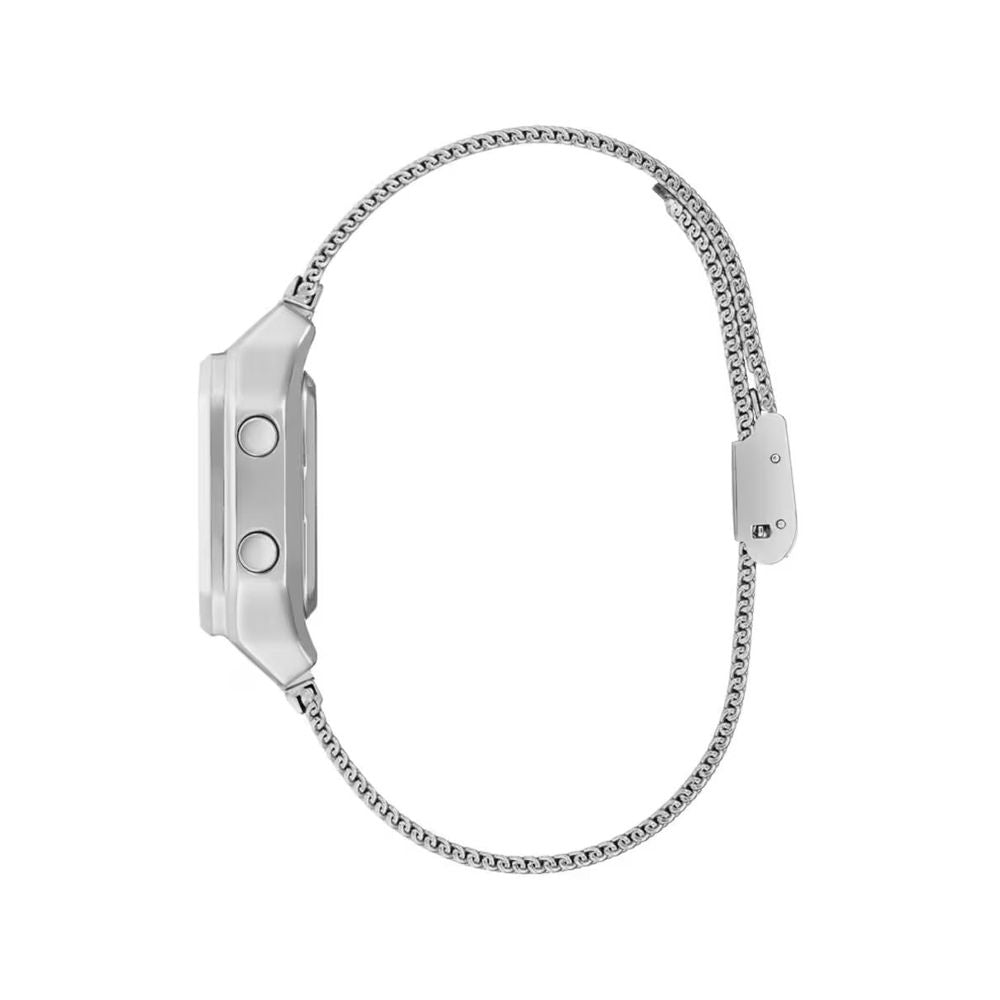 Guess Men’s Grey Digital Watch, Sleek Design, Stainless Steel