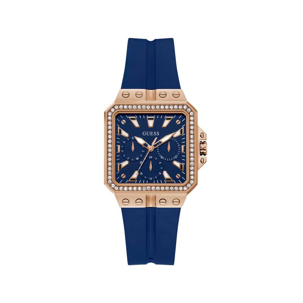 Guess Women’s Purple Silicone Analog Watch