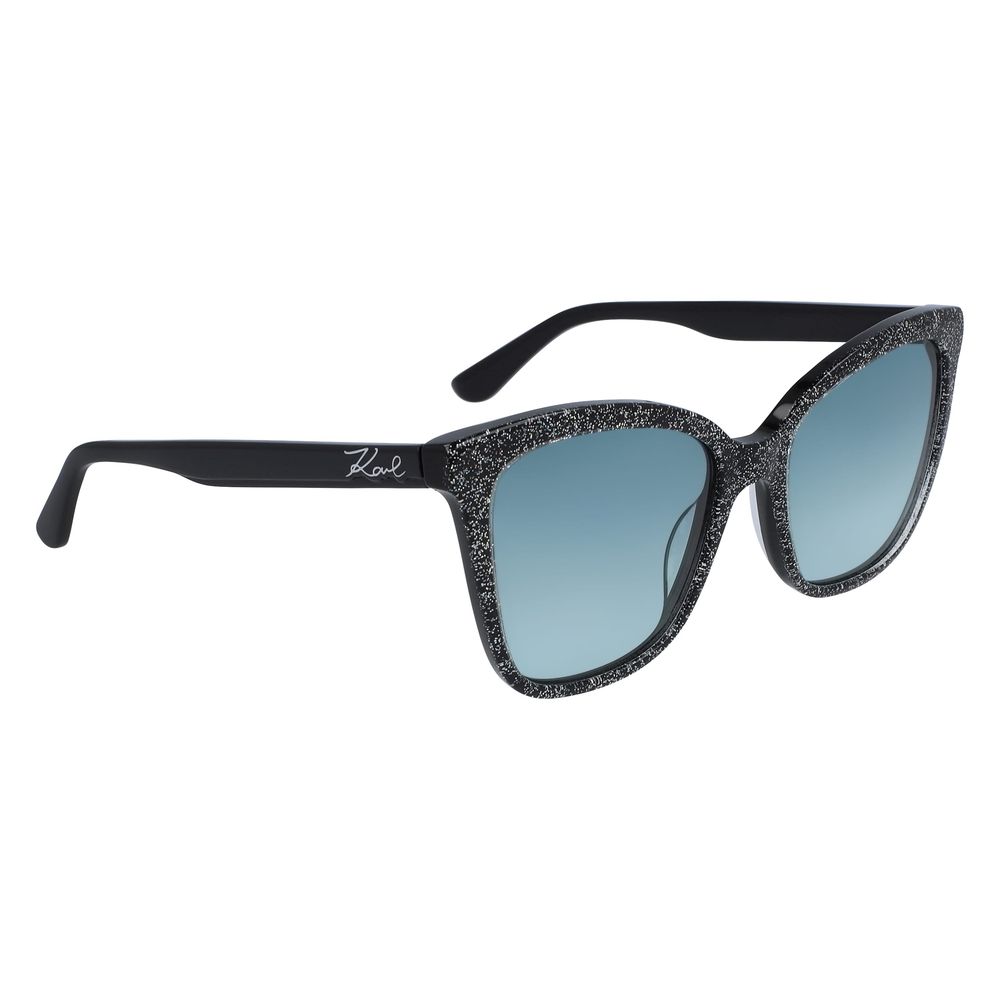 Karl Lagerfeld Women's Sunglasses – Black Acetate Frame, 54mm