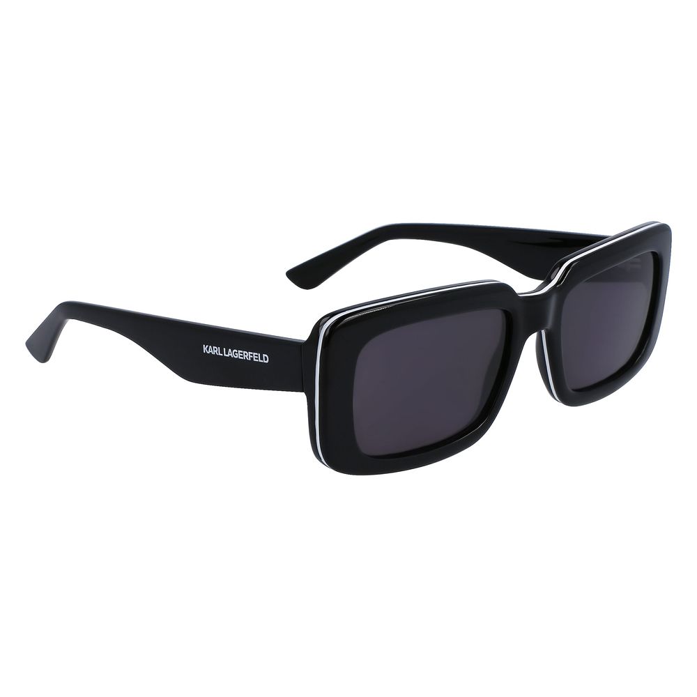 Karl Lagerfeld Unisex Sunglasses – Black Injected Frame, 54mm Lens