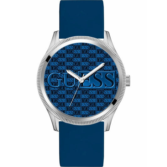 Guess Men’s Grey Silicone Blue Dial Watch