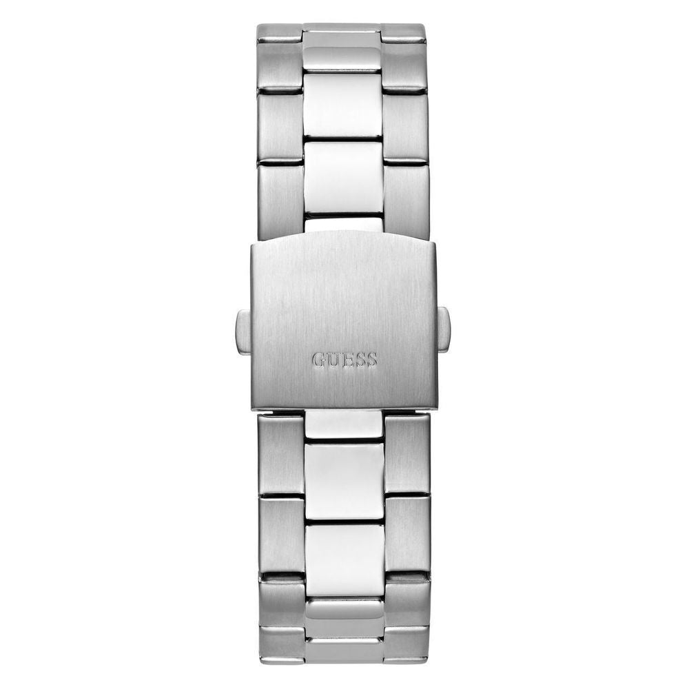 Guess Men’s Watch, Dual Calendar, Gray Stainless Steel