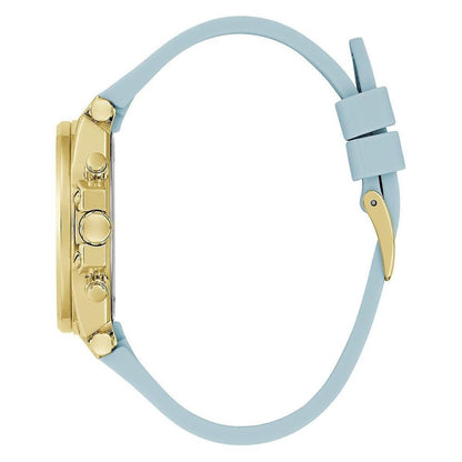 Guess Women’s Blue Silicone and Gold Analogue Watch