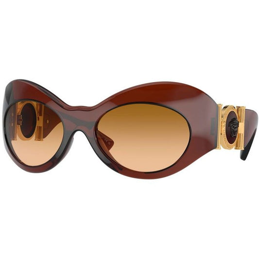 Versace Women's Brown Medusa Head Oversize-Frame Sunglasses