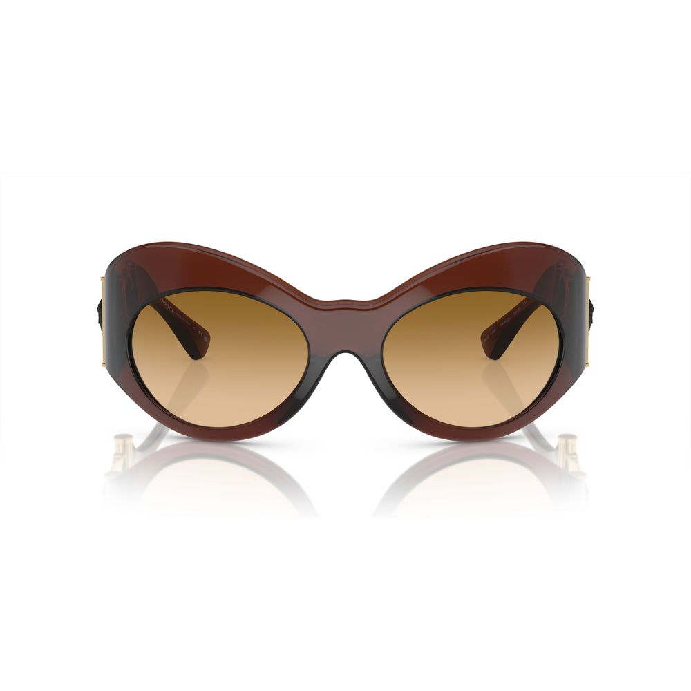 Versace Women's Brown Medusa Head Oversize-Frame Sunglasses