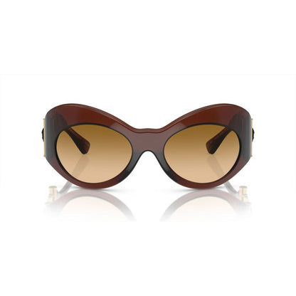 Versace Women's Brown Medusa Head Oversize-Frame Sunglasses