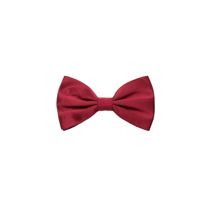 Dolce & Gabbana Burgundy Silk Bow Tie