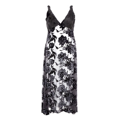 Elegant Black Viscose Dress by Lardini
