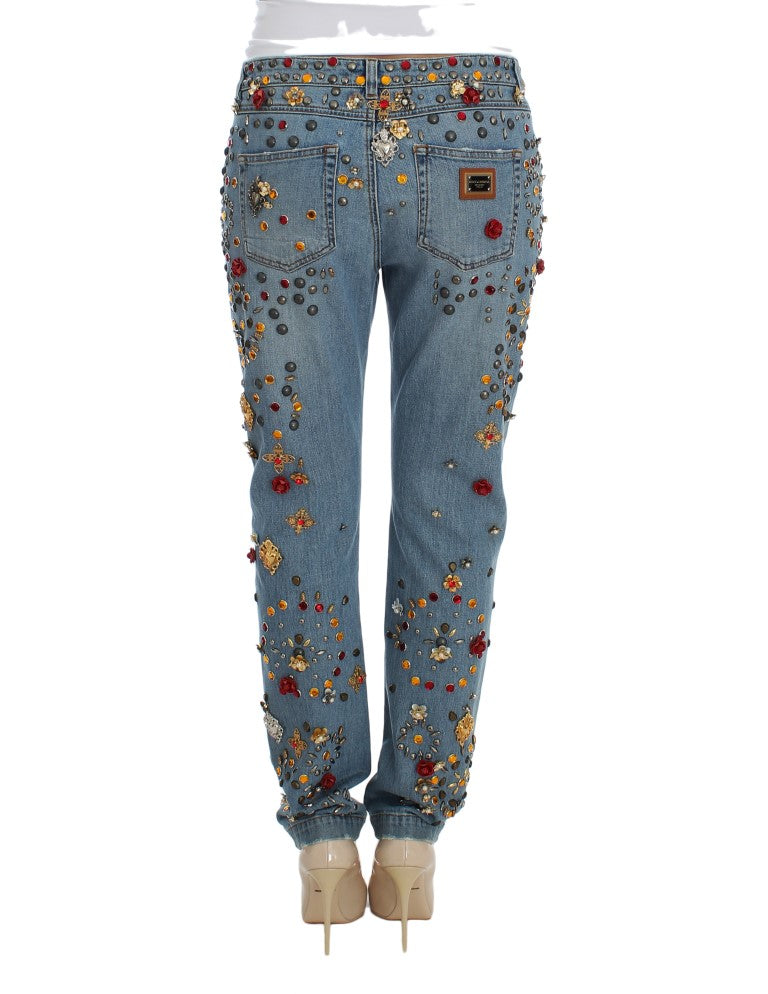  - Enchanted Sicily Crystal Heart Boyfriend Jeans