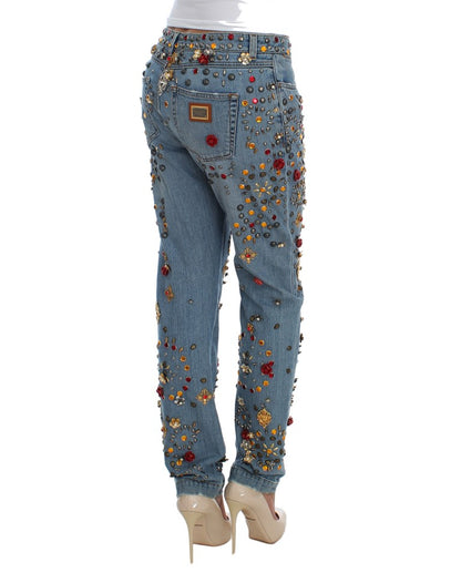  - Enchanted Sicily Crystal Heart Boyfriend Jeans