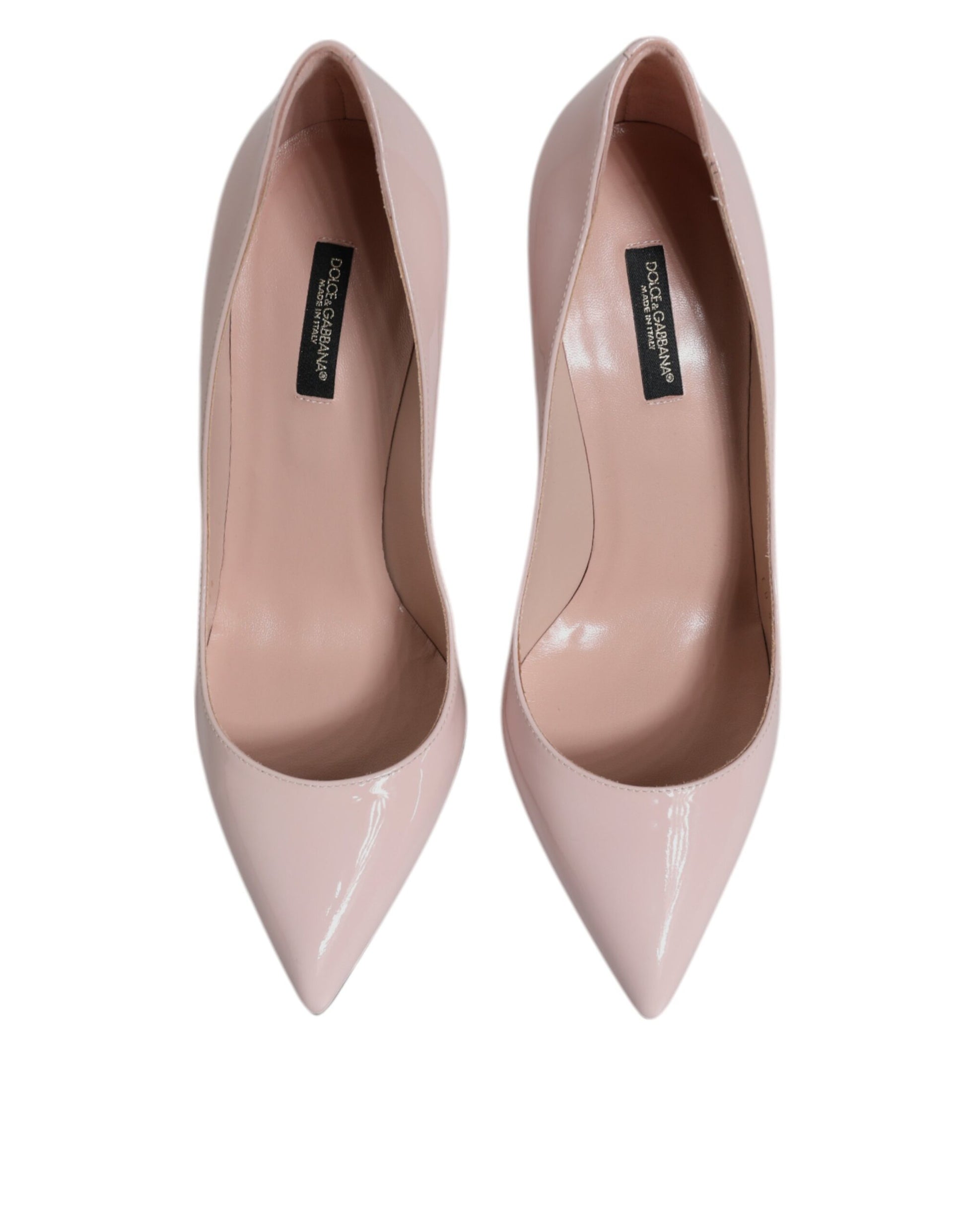 Dolce & Gabbana Pink Patent Leather Stiletto Heel Pumps