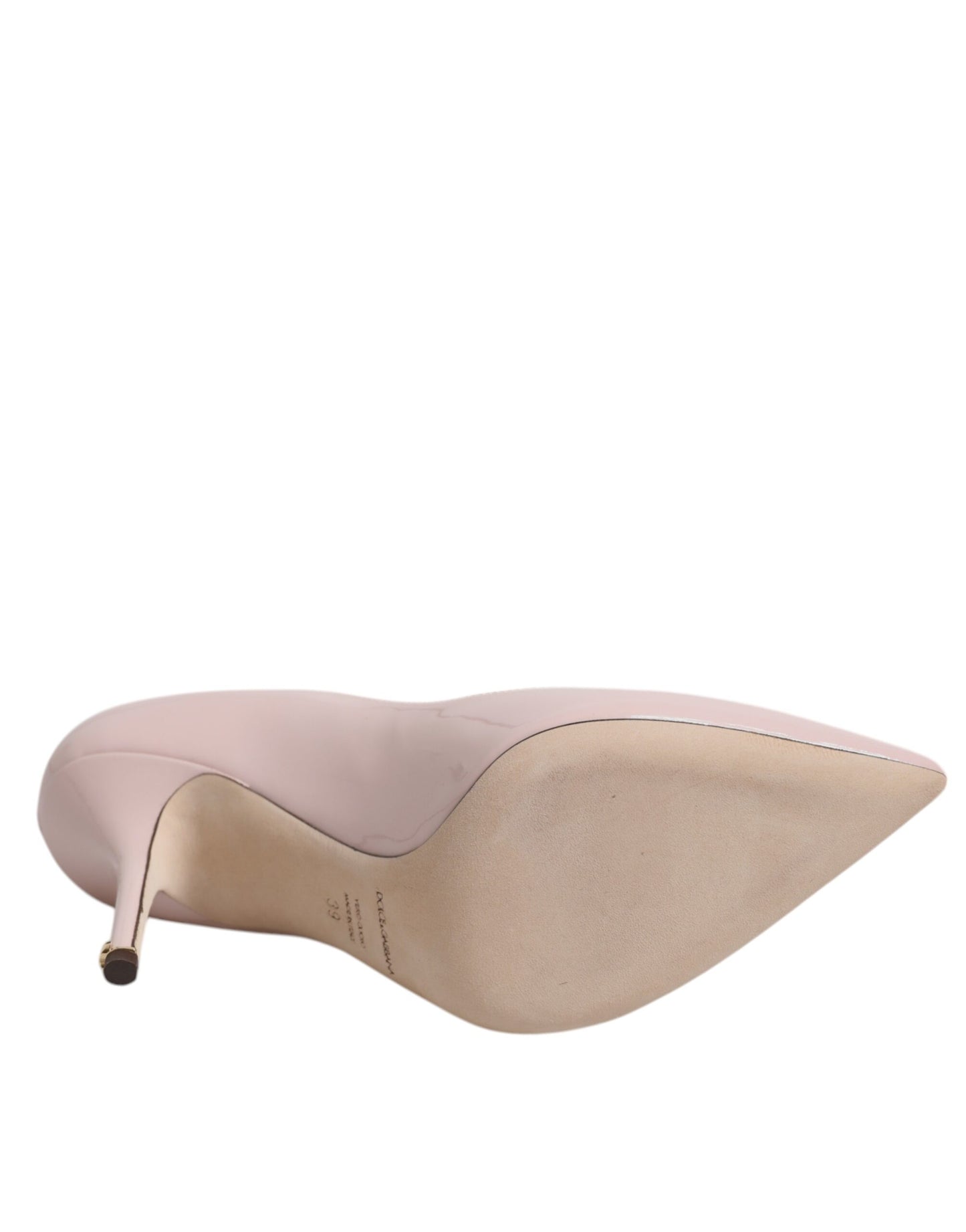 Dolce & Gabbana Pink Patent Leather Stiletto Heel Pumps