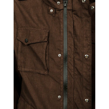 Herno Brown Linen Field Jacket