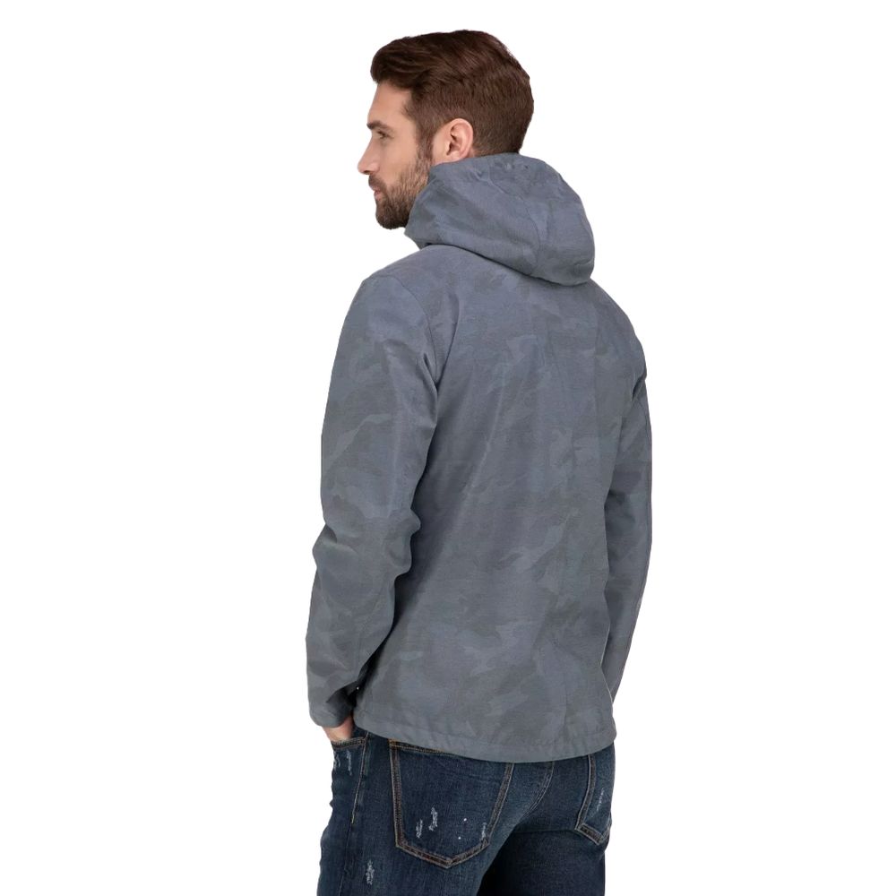 Herno Blue Camouflage Nylon Jacket