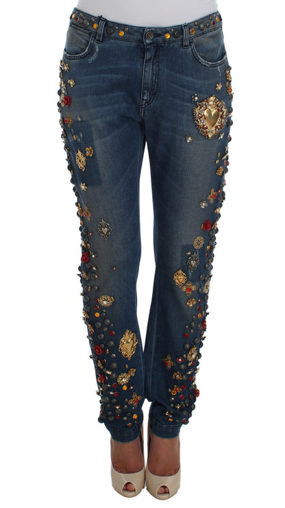  - Enchanted Sicily Embellished Boyfriend Jeans