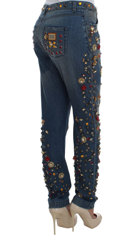  - Enchanted Sicily Embellished Boyfriend Jeans