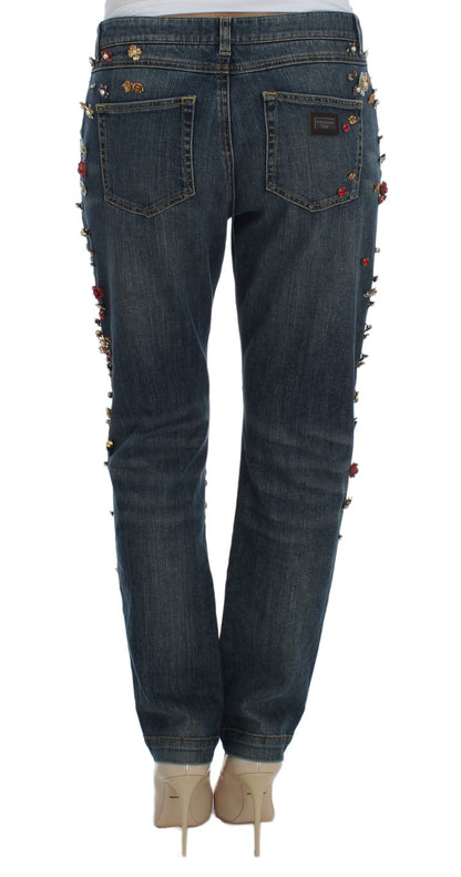  - Enchanted Sicily Crystal Heart Boyfriend Jeans