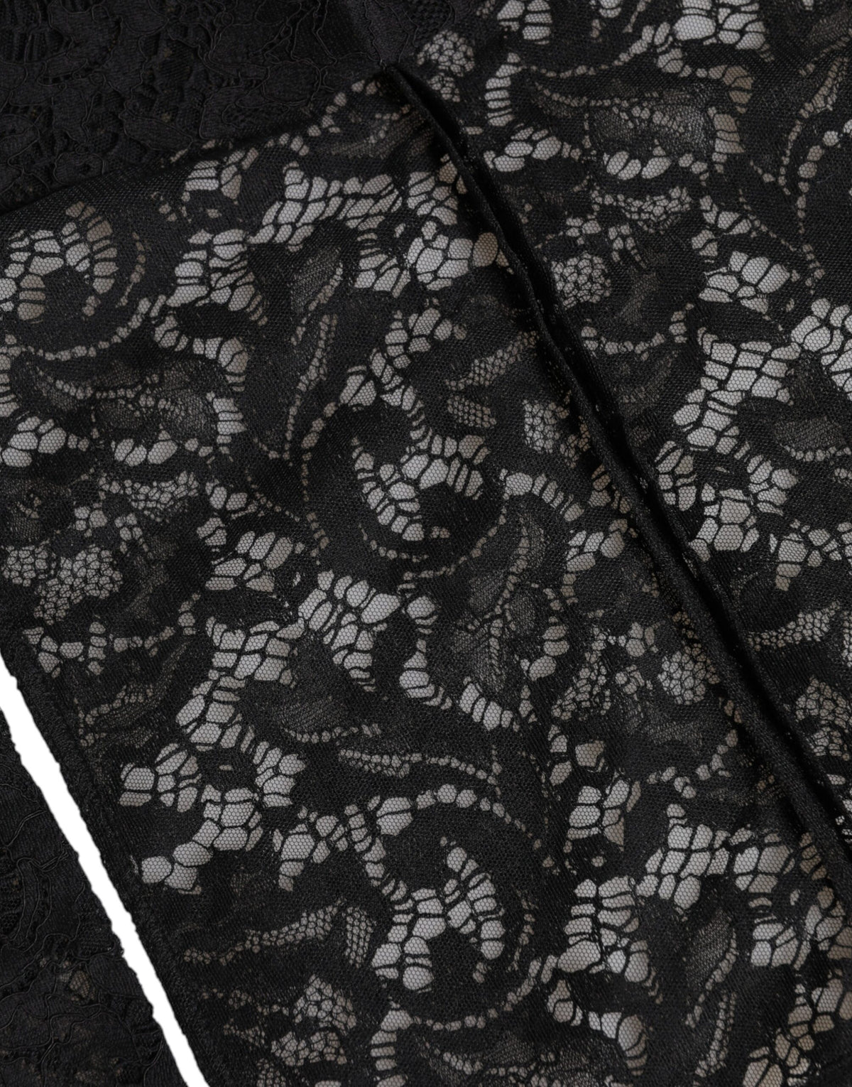 Dolce & Gabbana Black Floral Lace Hooded Bolero Top