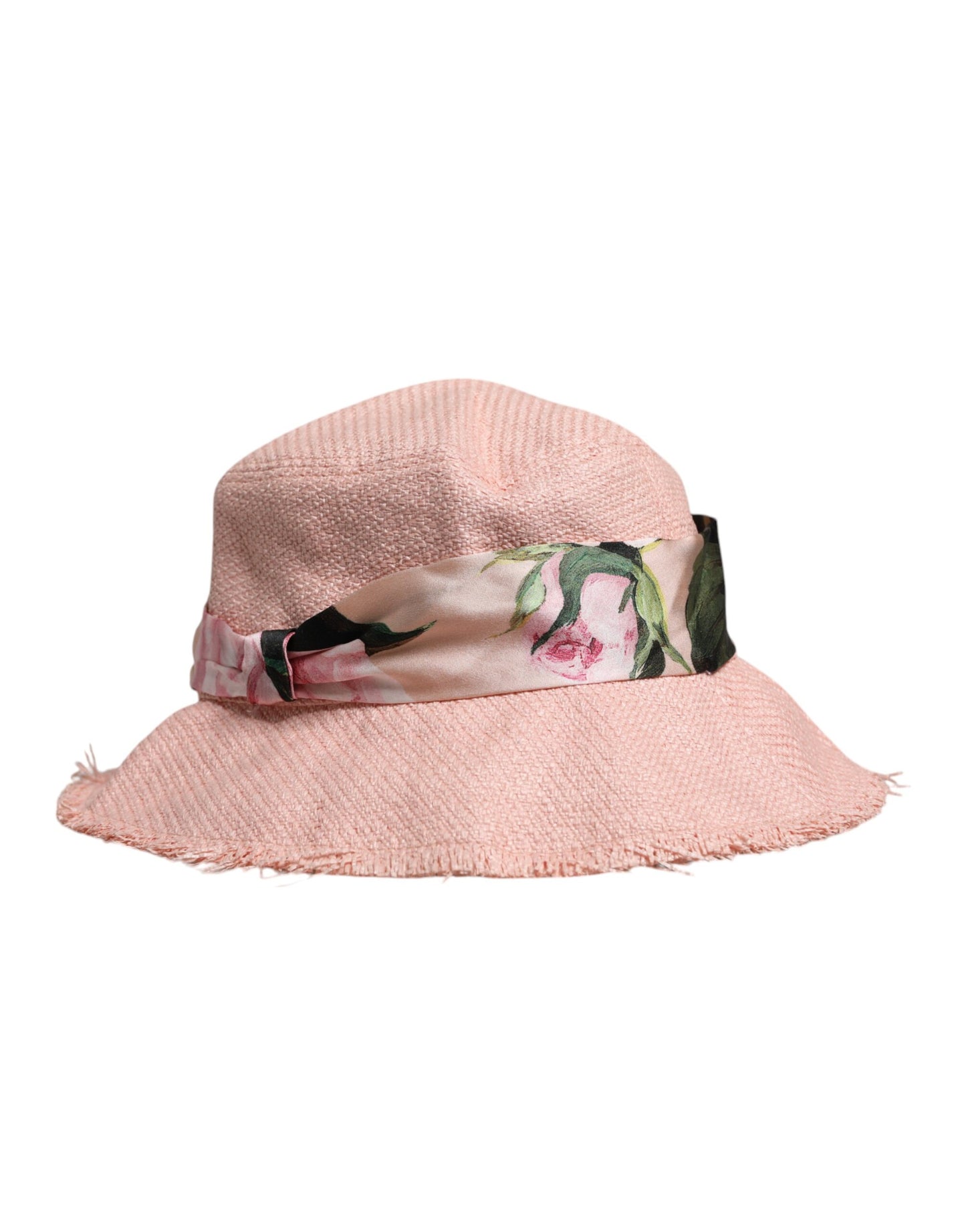 Dolce & Gabbana Pink Cotton Wide Brim Bucket Hat