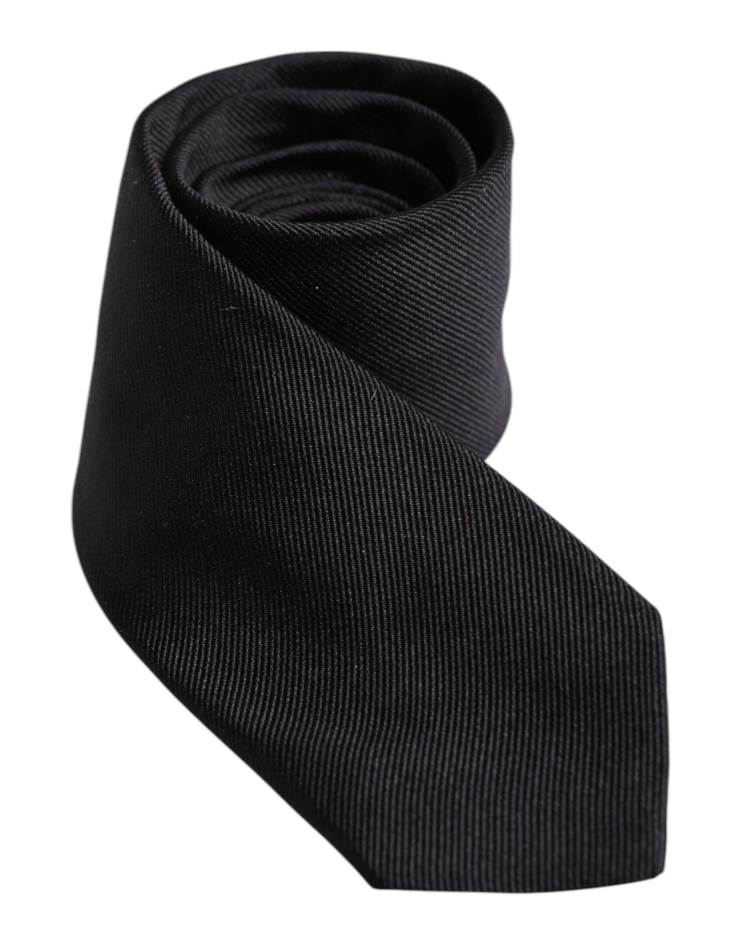 Dolce & Gabbana Black Solid Silk Tie