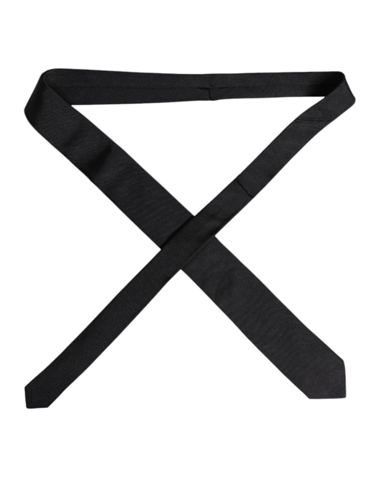 Dolce & Gabbana Black Solid Silk Tie