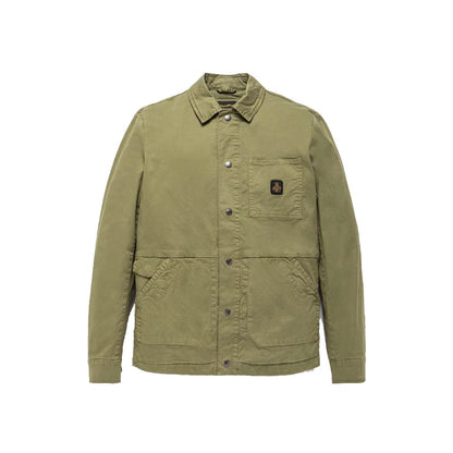 RefrigiWear Green Cotton Shirt Jacket
