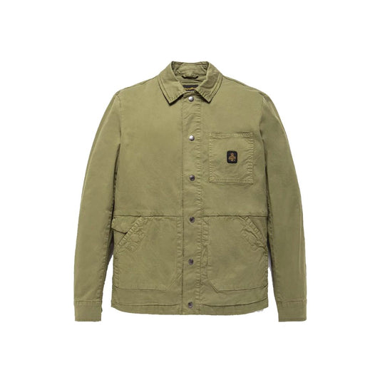 RefrigiWear Green Cotton Shirt Jacket