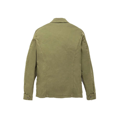 RefrigiWear Green Cotton Shirt Jacket