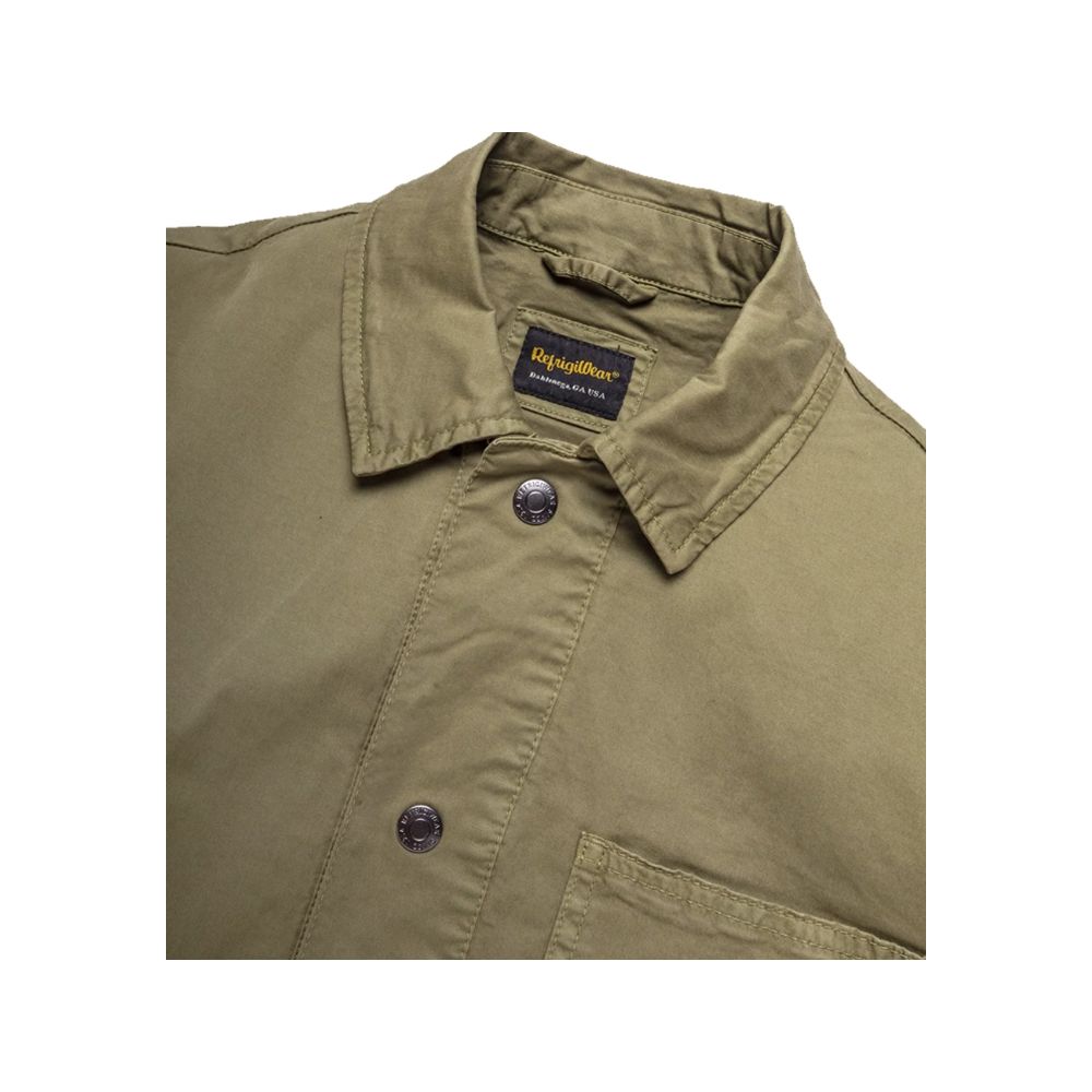 RefrigiWear Green Cotton Shirt Jacket
