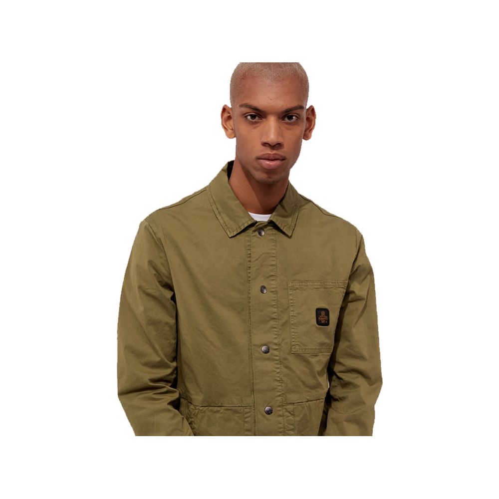 RefrigiWear Green Cotton Shirt Jacket