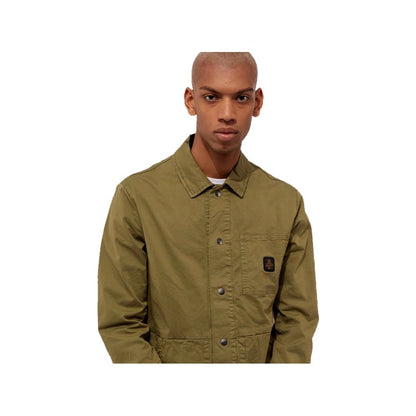 RefrigiWear Green Cotton Shirt Jacket