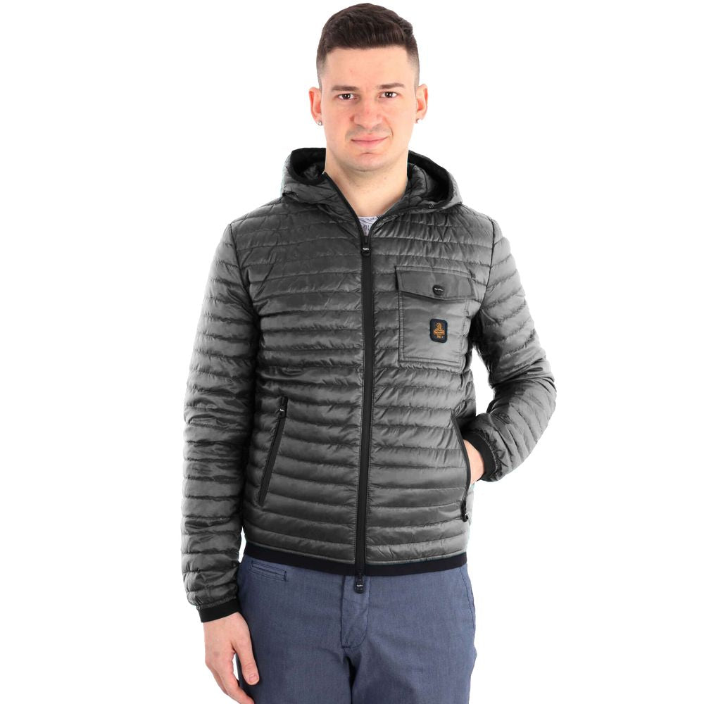 RefrigiWear Lightweight Down Jacket – Gray Nylon
