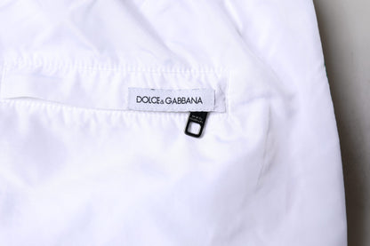 Dolce & Gabbana White Stripes Beachwear Shorts 2Pc Swimwear