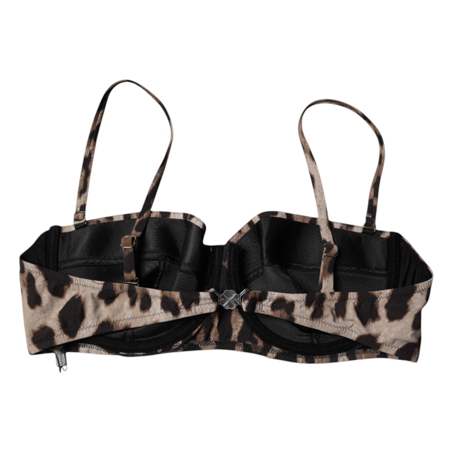 Dolce & Gabbana Brown Leopard Balcony Bra