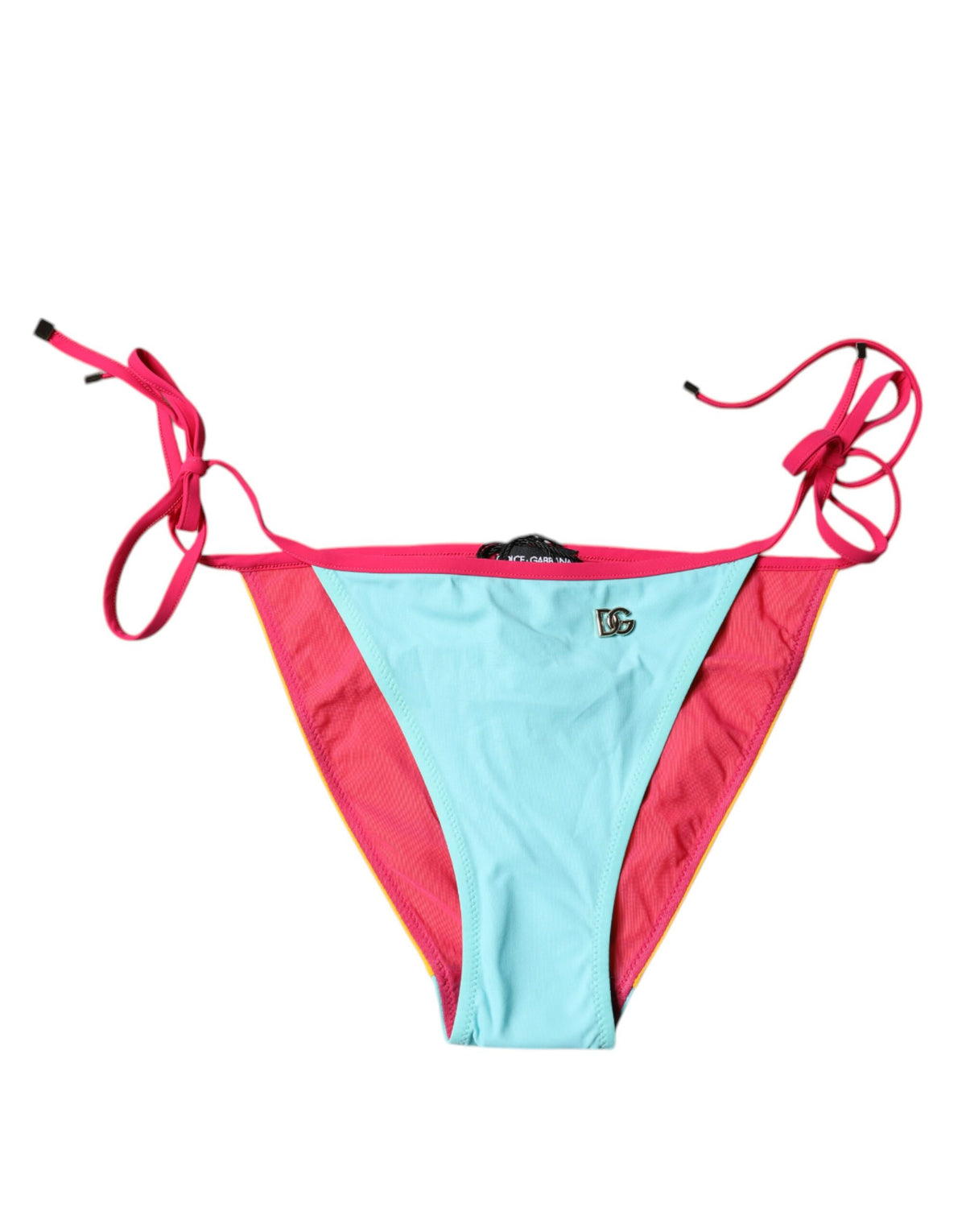 Dolce & Gabbana Multicolor Logo Swimsuit Bikini Bottom