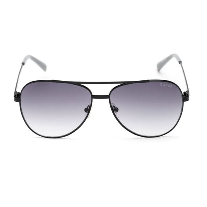 Guess Men’s Sunglasses – Black Metal Frame with Grey Lenses, 60mm