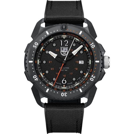Luminox Black Rubber Tactical Watch with Carbon Case