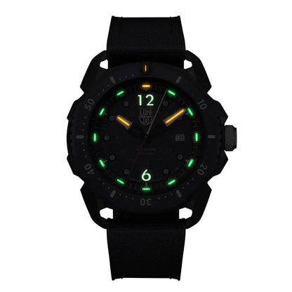 Luminox Blue Rubber Tactical Dive Watch with Carbon Case