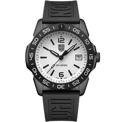 Luminox Black Rubber Dive Watch with Carbon Case