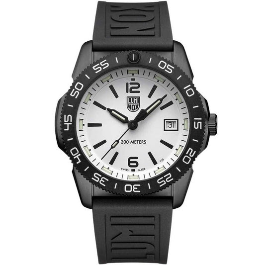 Luminox Black Rubber Dive Watch with Carbon Case
