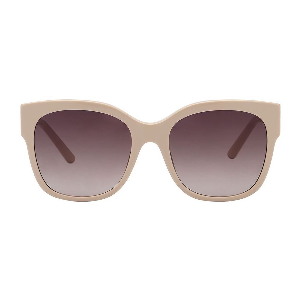 Escada Women’s Sunglasses – Beige Metal Frame with Red Gradient Lenses, 55mm