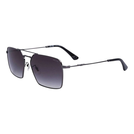 Police Gray Metal Sunglasses for Men