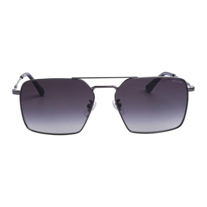 Police Gray Metal Sunglasses for Men