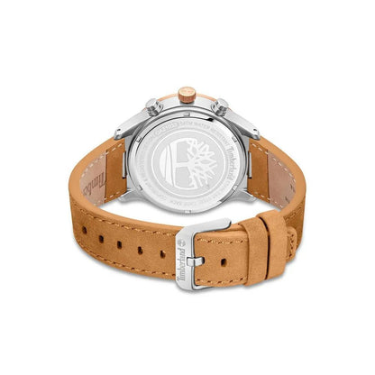 Timberland Brown Leather Watch - Quartz - Grey Dial