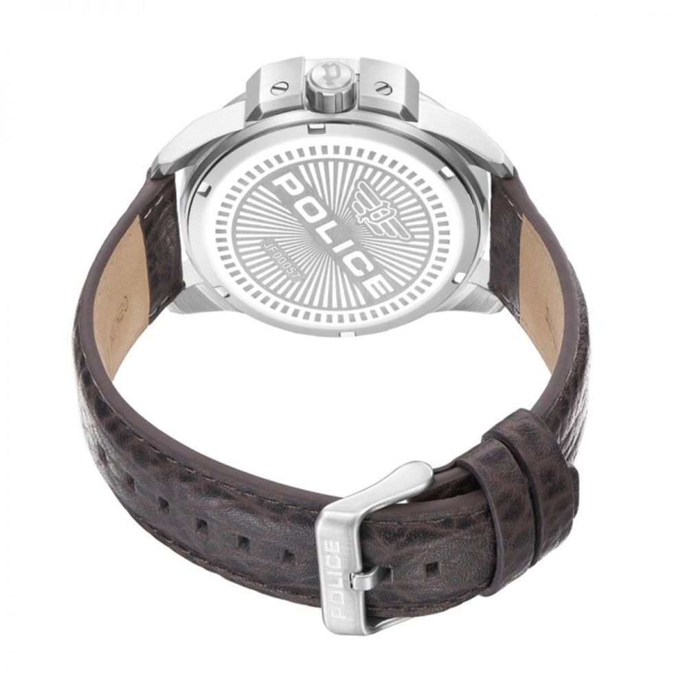 Police Men’s Brown Leather Analog Watch men