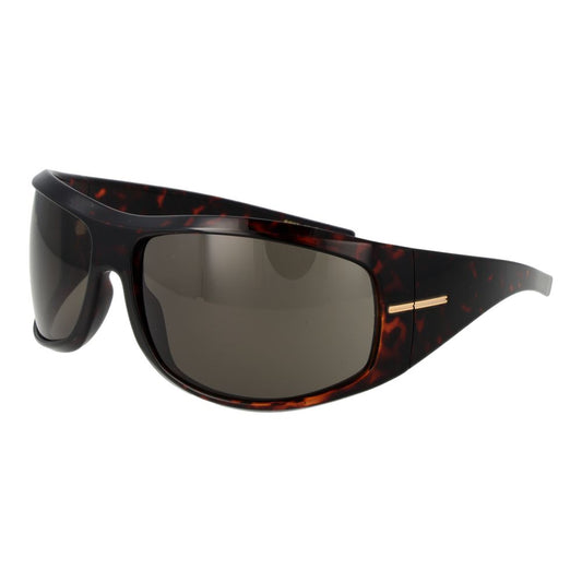 Hugo Boss Brown Women’s Sunglasses – Chic Rectangle Frame with Grey Lenses, 70mm