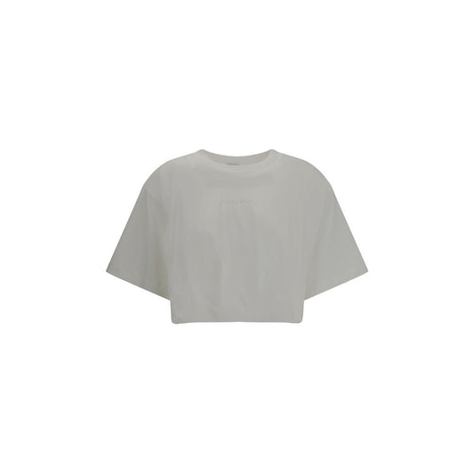 PINKO White Cropped T-Shirt