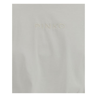 PINKO White Cropped T-Shirt